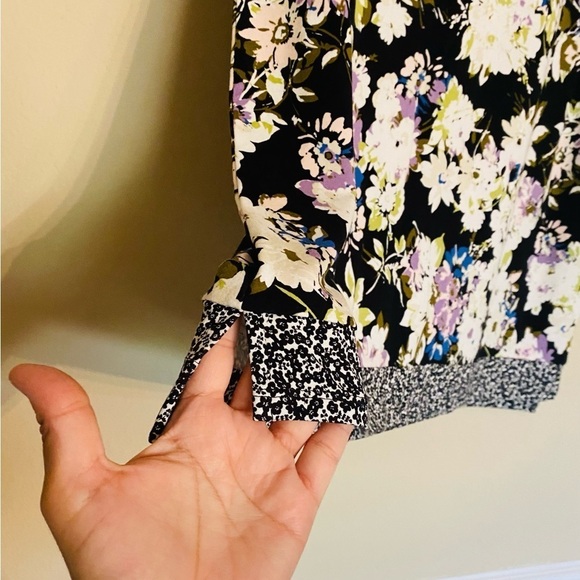 j jill Wearever Collection Sleeveless Top Floral Print Size Medium - Picture 9 of 12